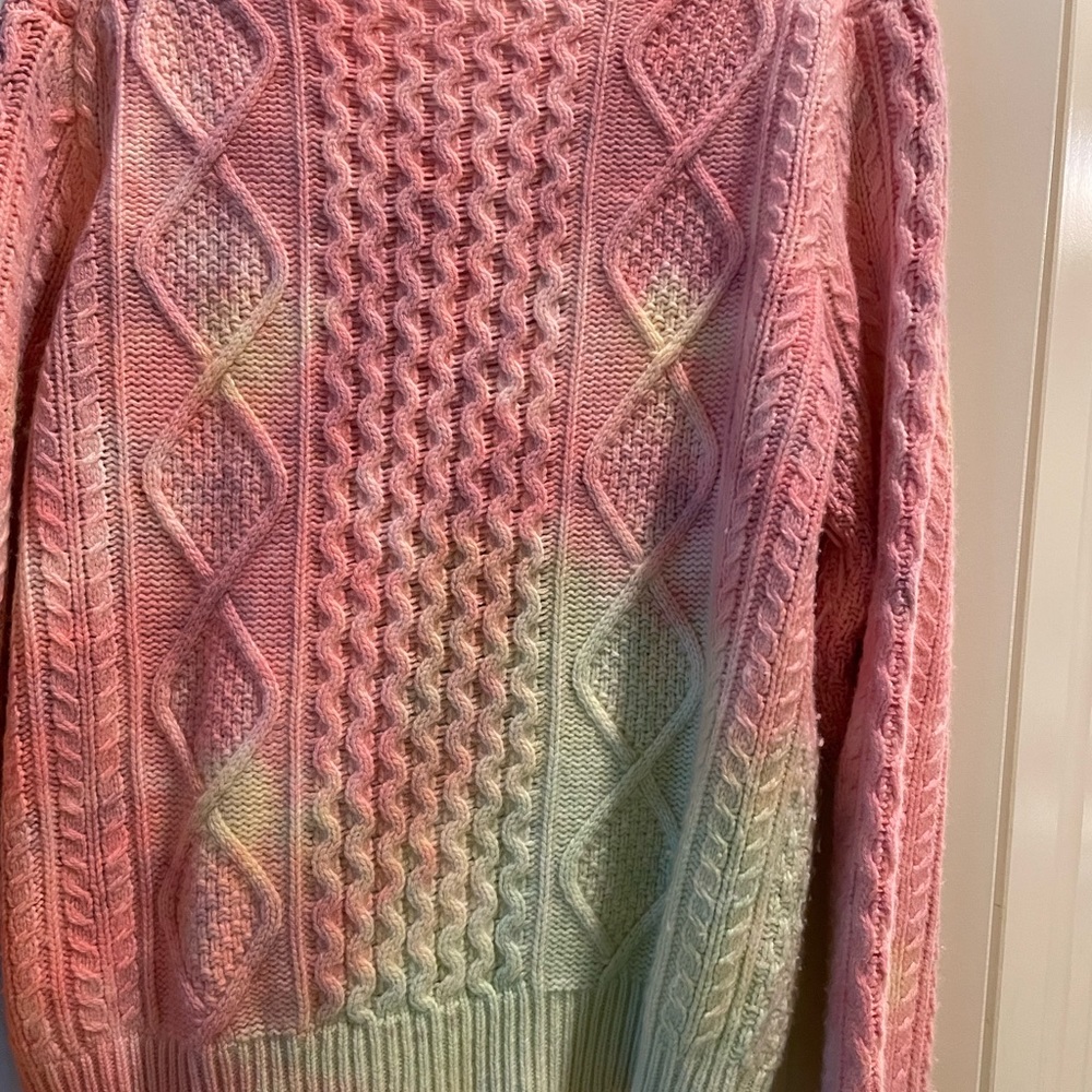 Pink and green Ralph Lauren sweater.